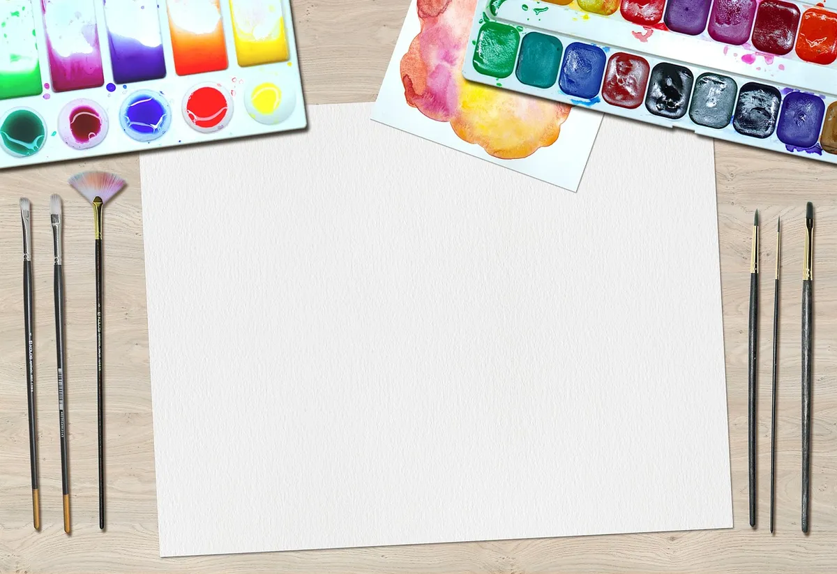 art, paint, water colors, desk, artist, equipment, painting, craft, drawing, paintbrushes, paper, creative, creativity, picture, colors, art, art, art, art, art