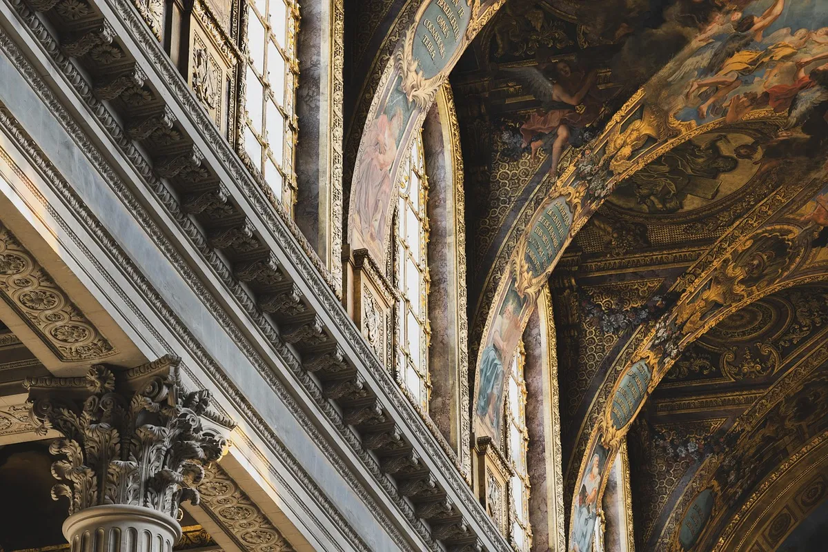 versailles, ceiling painting, painting, art, fresco, wall painting, historical, castle, interior design, sightseeing