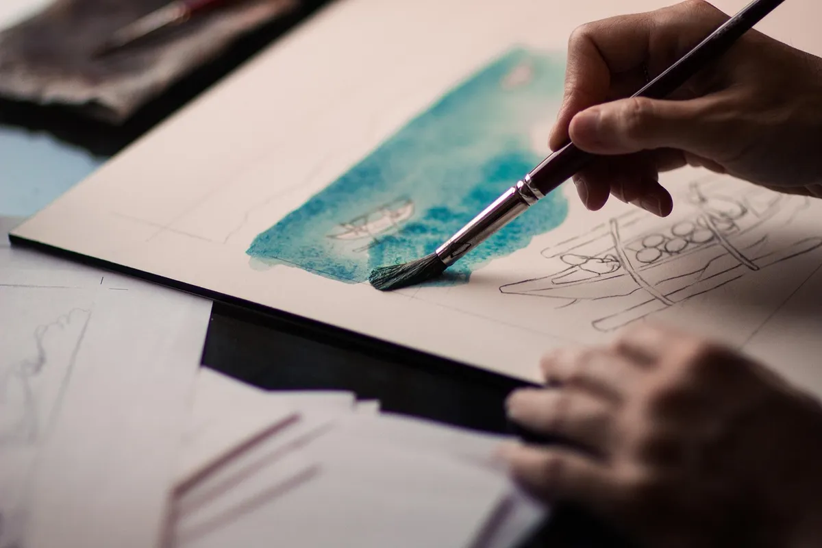 hands, paint, brush, painting, watercolor, watercolor painting, paintbrush, artist, canvas, art, paper, arts, painter, artistic, creative, creativity, painting,